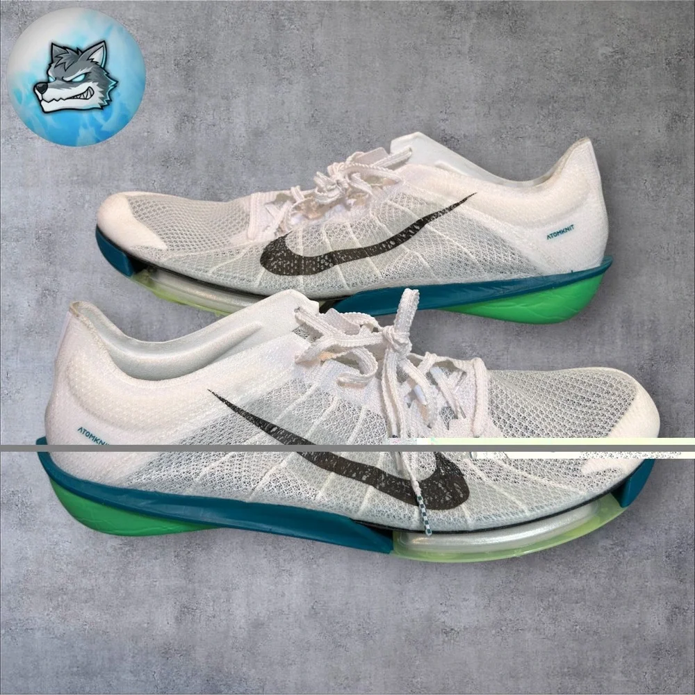 Nike Air Zoom Victory 2 Track Spikes White Electric Algae Men Size 14 FD8411-100